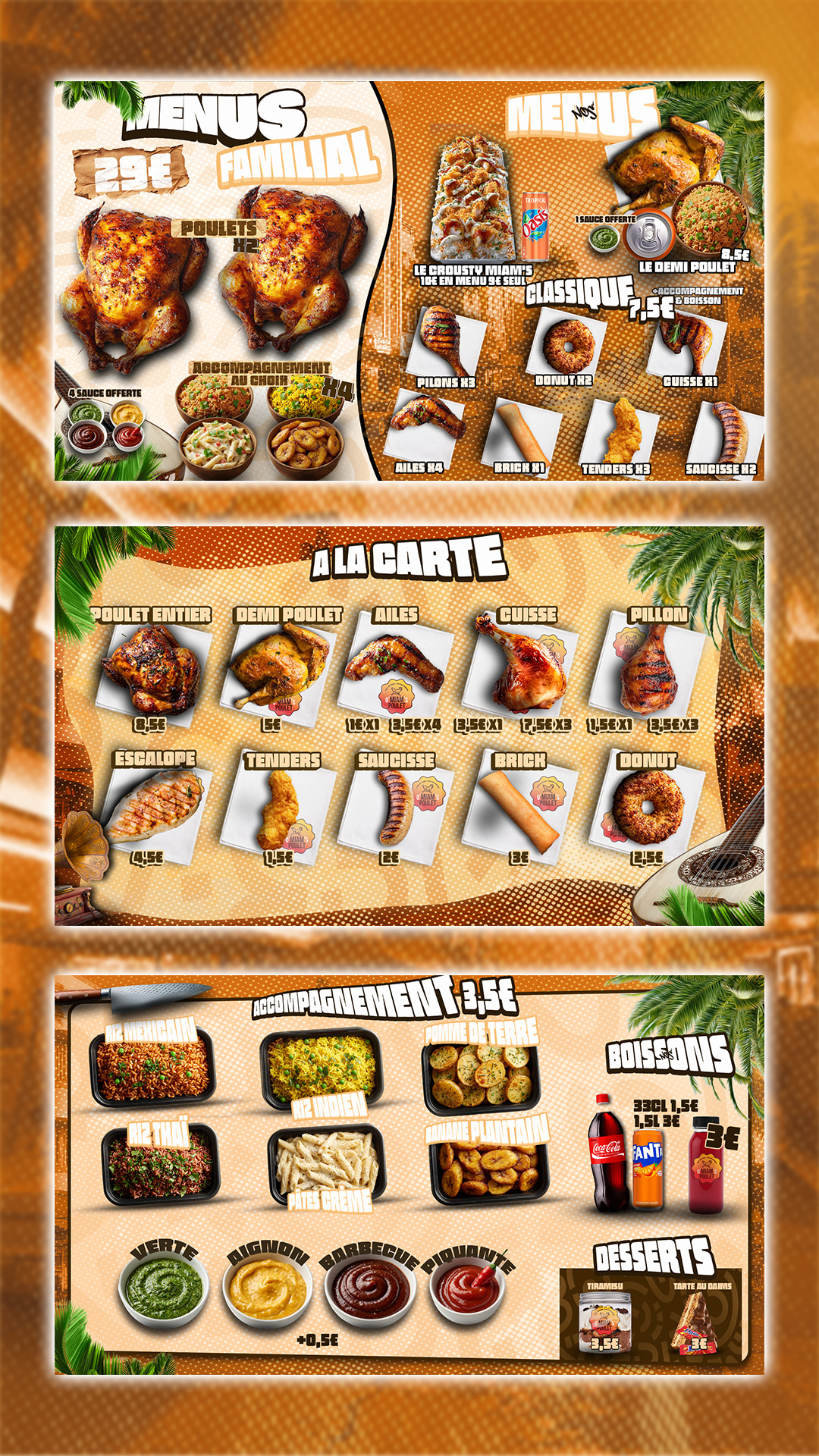 Menu Restaurant Paysage